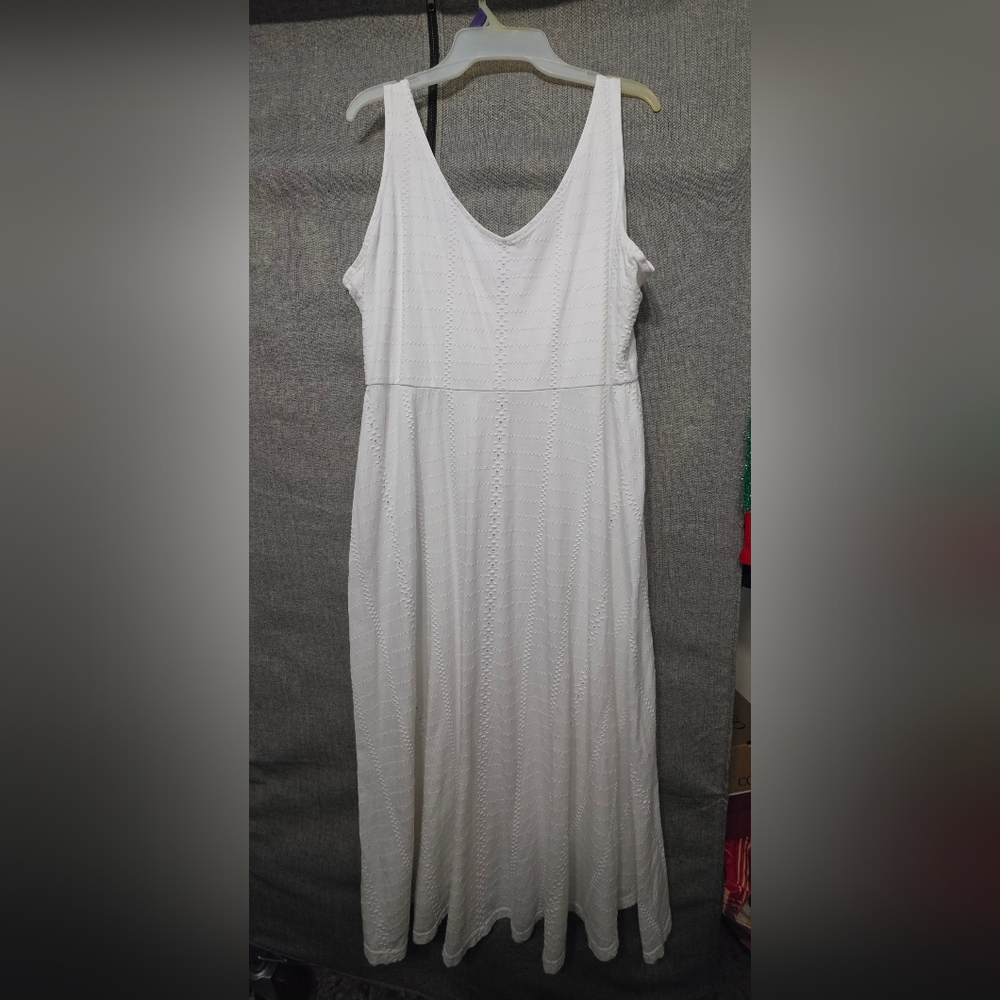 Champs White Eyelet Maxi Dress